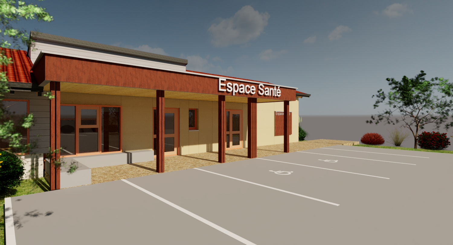 Cabinet Kinésithérapie - Vue 3D 3